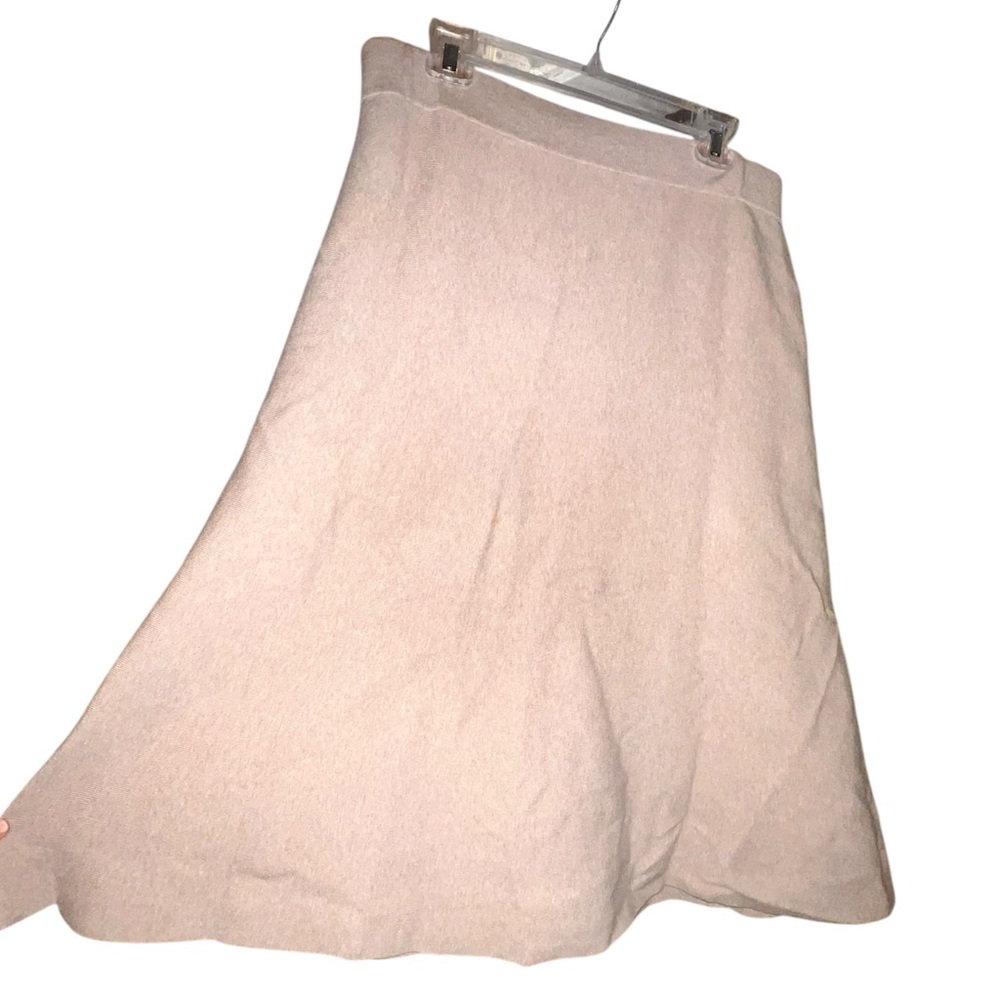 Ann Taylor Soft Beige A-Line Skirt